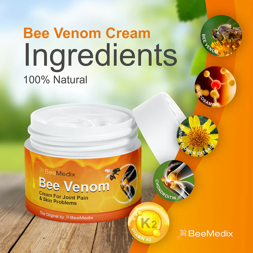 Bee Venom Pain Suppression Joint Healing Cream (Buy 1 Get 1 Free🔥🔥)