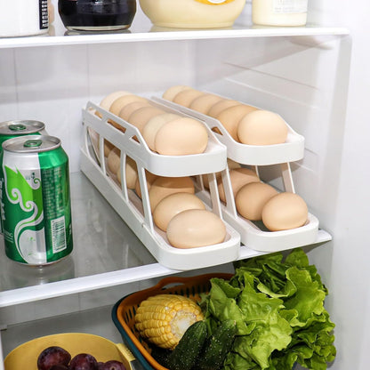 Automatic Rolling Egg Dispenser & Holder Container