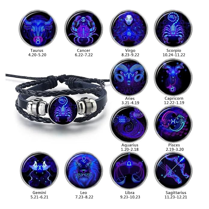 Adjustable Zodiac Sign Powerful Manifestation Bracelet (Energized)